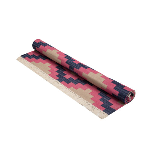 Jaipuri Kilim Modern Designer Cotton Dhurries Hand Made Collections 2x3 Ft - Image 3