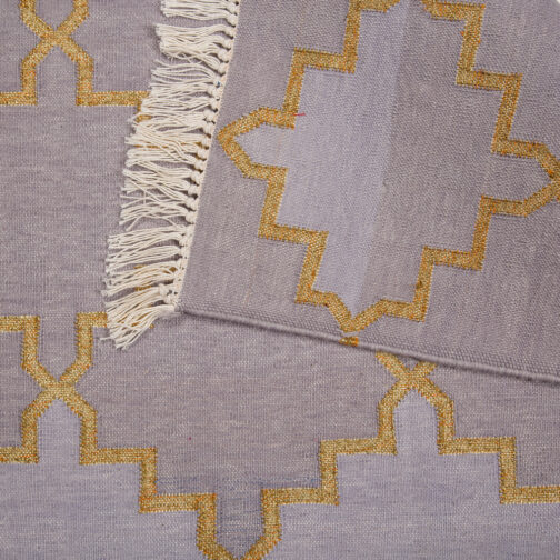 Soft Cotton Dhurries Hand Made Traditional Design 2.5x4 Ft - Image 4
