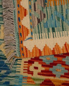 Afghan Kilim Dhurries Hand Made Traditional Premium Design 2.3×8.0 Ft Multi Color