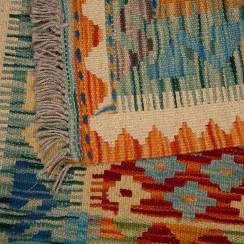 Afghan Kilim Dhurries Hand Made Traditional Premium Design 2.3x8.0 Ft Multi Color - Image 2