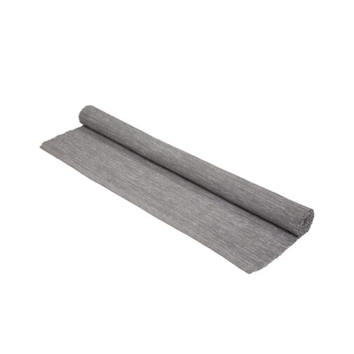 Handloom Cotton Dhurries Plain Hand Made Design 4x6 Ft Gray - Image 3