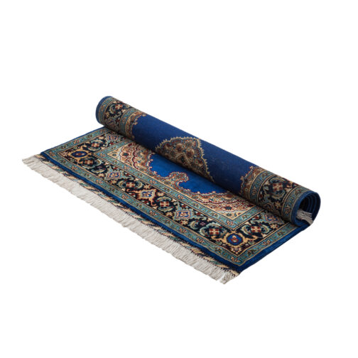 Hand Knotted Afghani Carpet Rugs For Home 3x5 Ft Blue - Image 4