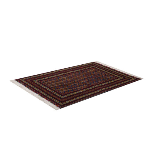 Hand Knotted Mori Design Rugs For Home 3x5 Ft Maroon - Image 2