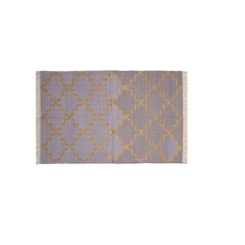 Jaipuri Cotton Kilim Dhurries Hand Made Modern Design 3x5 Ft Grey