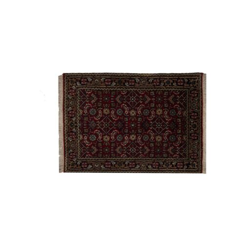 Hand Knotted Bidzar Hand Made Design Rugs 2x3 Ft Red