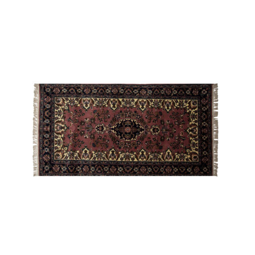 Hand Knotted Persian Design Carpet Rugs For Living Room 3x5 Ft Rust