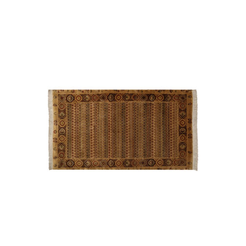 Hand Knotted Persian Design Carpet Rugs 3x5 Ft Gold