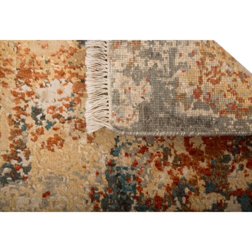 Hand Knotted Wool and Cotton Modern Design Rugs For Home 2x3 Ft Multi Color - Image 2