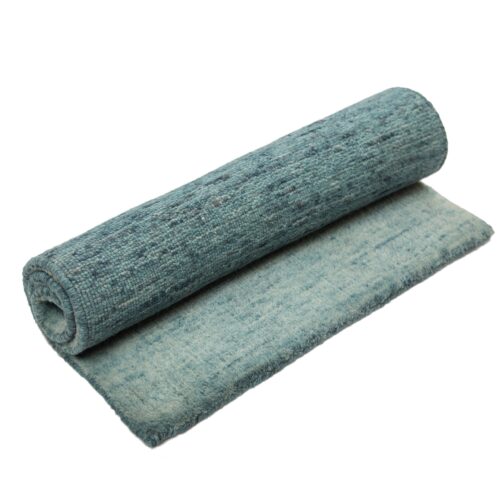 Handloom Knotted Hand Made Modern Carpet Rugs For Home 2x3 Ft Lite Blue - Image 4