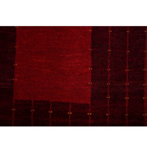 Hand Knotted Wool and Cotton Lori Buff Design Rugs For Home 2x3 Ft Red - Image 3