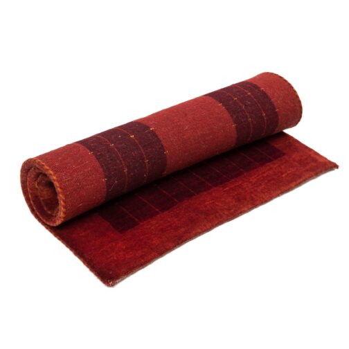 Hand Knotted Wool and Cotton Lori Buff Design Rugs For Home 2x3 Ft Red - Image 4