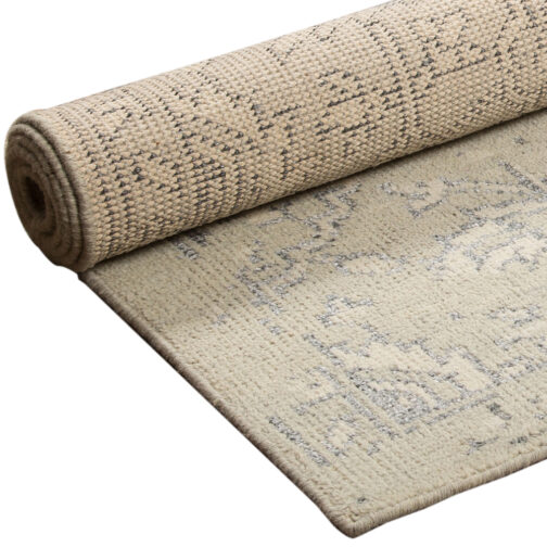 Hand Knotted Moroccan Design Carpet Rugs For Home 5.6x8 Ft Grey - Image 2