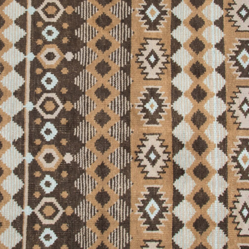 Hand Knotted Moroccan Design Carpet Rugs For Home 5.6x8 Ft Brown - Image 2