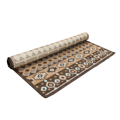 Hand Knotted Moroccan Design Carpet Rugs For Home 5.6x8 Ft Brown - Image 4