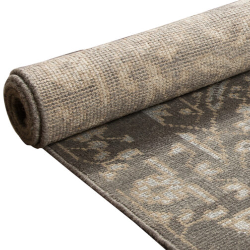 Hand Knotted Moroccan Design Carpet Rugs For Home 5.6x8 Ft Grey - Image 3