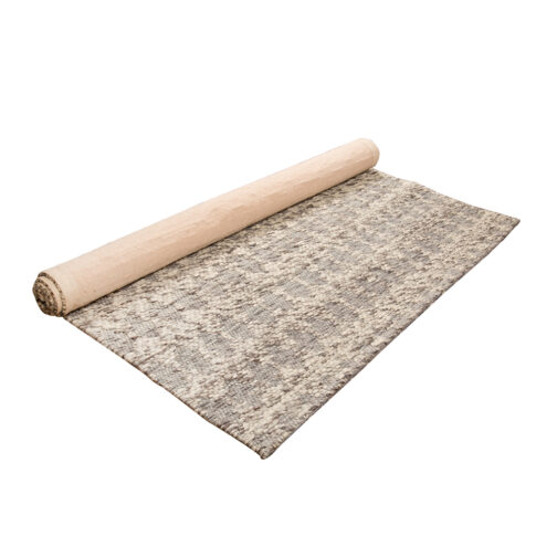 Handwoven Woolen Jakart Rugs Carpet For Home Living Room 5.6x8 Ft Grey - Image 4