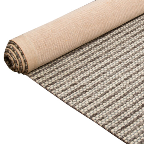 Handwoven Woolen Jakart Rugs Carpet For Home Living Room 5.6x8 Ft Cream - Image 3