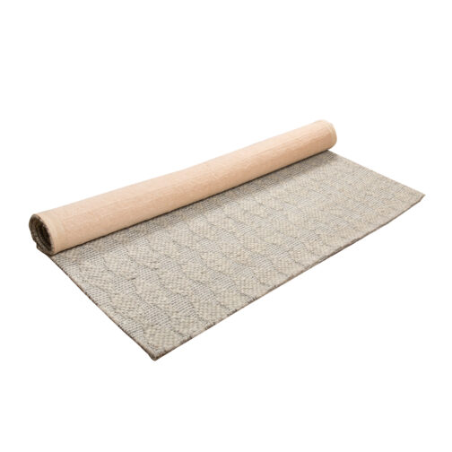 Handwoven Woolen Jakart Rugs Carpet For Home Bedroom 5.6x8 Ft Beige - Image 4