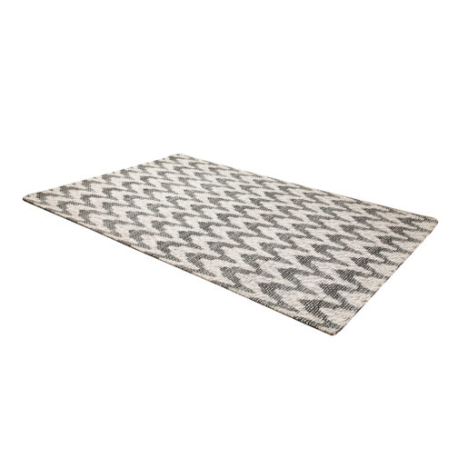 Handwoven Woolen Jakart Rugs Carpet For Home Living Room Bedroom 5.6x8 Ft Cream - Image 3