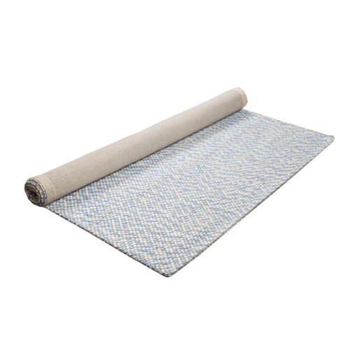Handwoven Woolen Jakart Rugs Carpet For Home Living Room 5.6x8 Ft Blue - Image 4