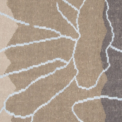 Hand Knotted Moroccan Design Carpet Rugs For Home Bedroom 5.6x8 Ft Grey - Image 2