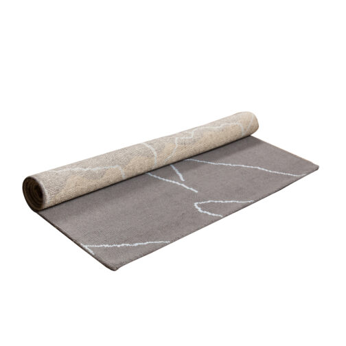 Hand Knotted Moroccan Design Carpet Rugs For Home Bedroom 5.6x8 Ft Grey - Image 4