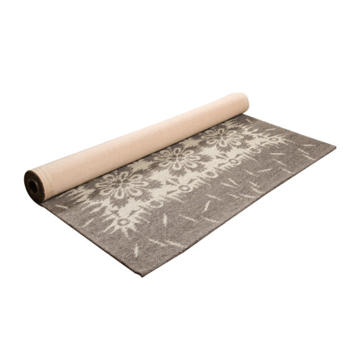 Handwoven Woolen Jakart Rugs Carpet For Living Room 5.6x8 Ft Brown - Image 4