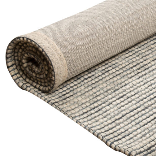 Handwoven Woolen Jakart Rugs Carpet For Bedroom 5.6x8 Ft Cream - Image 3