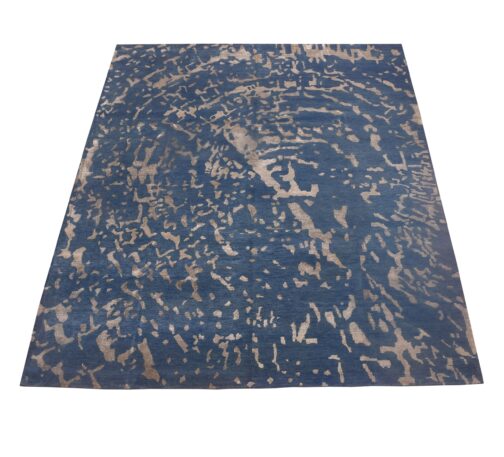 Hand Knotted Bamboo Silk Modern Carpet Rugs For Home 8x10 Ft Grey - Image 2