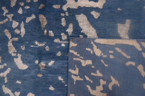 Hand Knotted Bamboo Silk Modern Carpet Rugs For Home 8x10 Ft Grey - Image 3