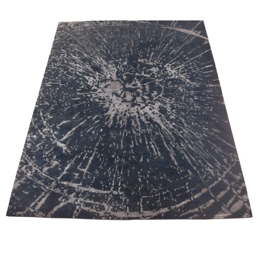 Hand Knotted Bamboo Silk Modern Carpet Rugs For Home 8x10 Ft Grey - Image 2