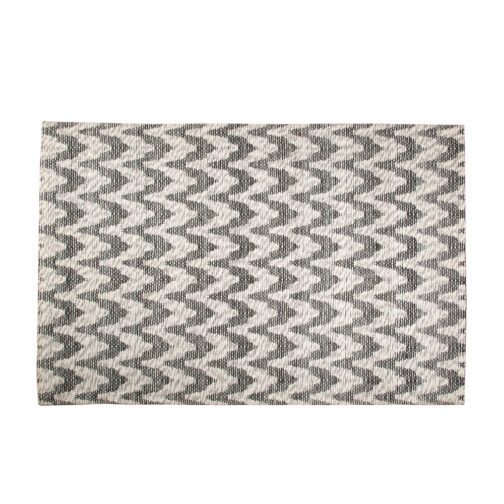 Handwoven Woolen Jakart Rugs Carpet For Home Living Room Bedroom 5.6x8 Ft Cream