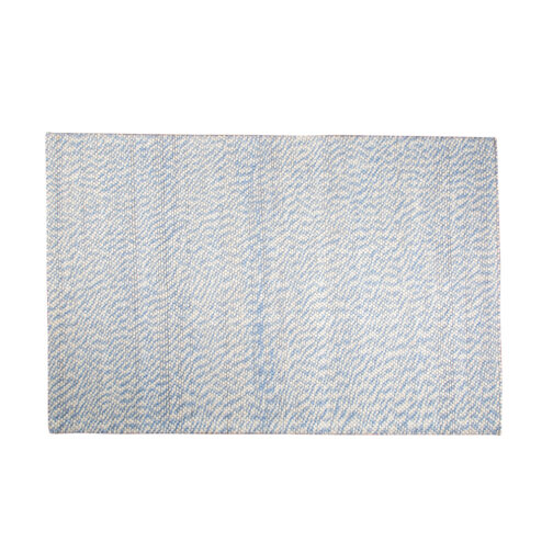 Handwoven Woolen Jakart Rugs Carpet For Home Living Room 5.6x8 Ft Blue