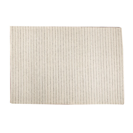 Handwoven Woolen Jakart Rugs Carpet For Bedroom 5.6x8 Ft Ivory