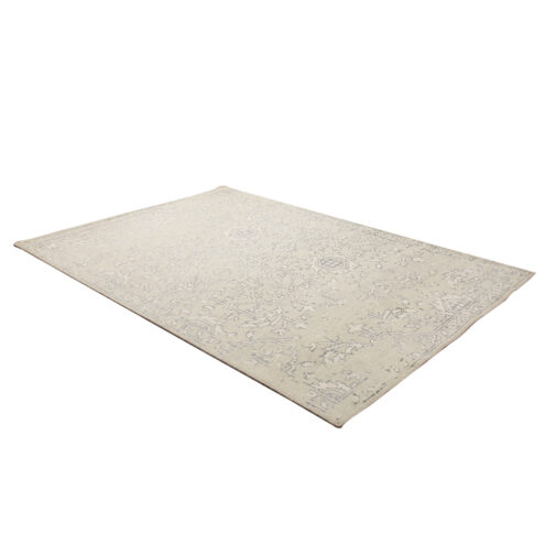 Hand Knotted Moroccan Design Carpet Rugs For Home 5.6x8 Ft Grey