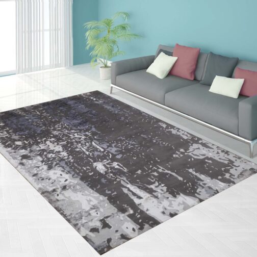Hand Tufted Modern Design Wool Viscose Carpet For Home, Hotels, High Traffic Area Rugs