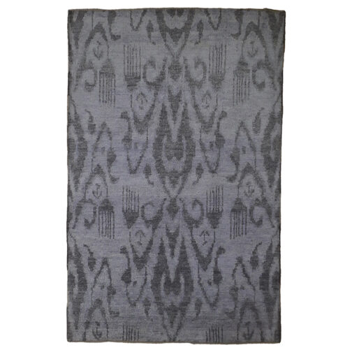 Hand Knotted Moroccan Design Carpet For Home, Hotels, High Traffic Area Rugs Silver - Image 3