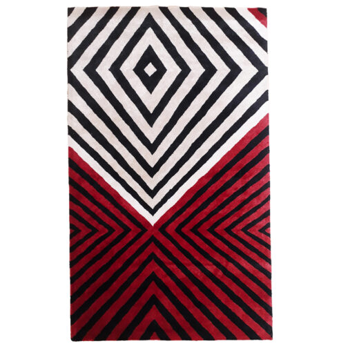 Hand Tufted Modern Design Wool Viscose Carpet For Home, Hotels, High Traffic Area Rugs - Image 4