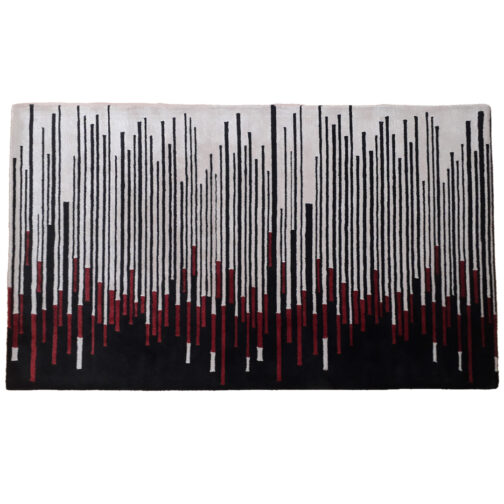 Hand Tufted Modern Design Wool Viscose Carpet For Home, Hotels, High Traffic Area Rugs - Image 2