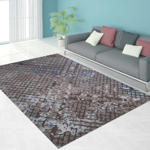 Hand Tufted Modern Design Wool Viscose Carpet For Home, Hotels, High Traffic Area Rugs