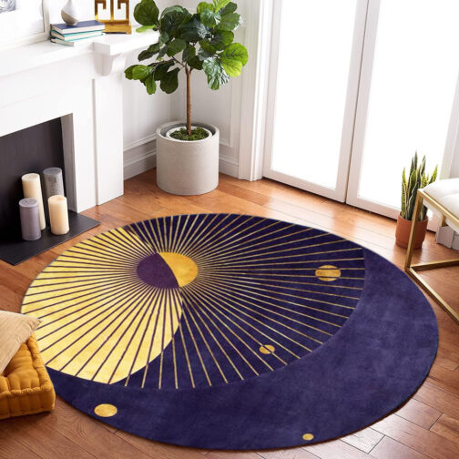 Handmade Tufted Rugs, Premium Quality Round Wool Rug for Living Room RR30 - Image 2