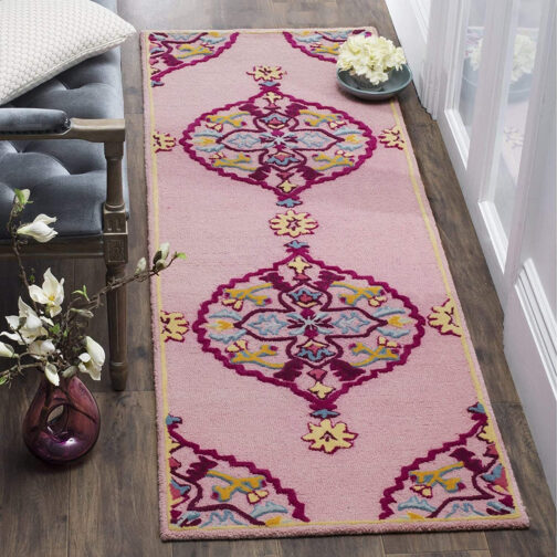Handmade Tufted Rugs, Premium Quality Floral Wool Rug for Living Room CT02 - Image 3