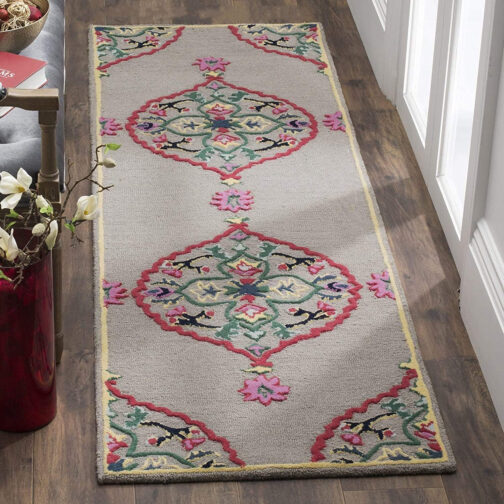 Handmade Tufted Rugs, Premium Quality Floral Wool Rug for Living Room CT04 - Image 3