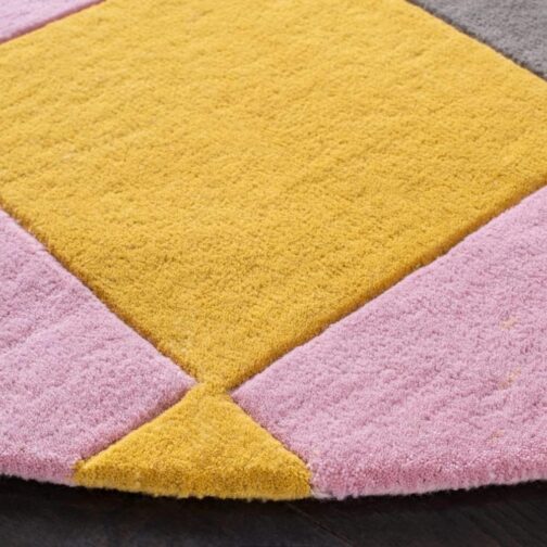 Handmade Tufted Rugs, Premium Quality Round Wool Rug for Living Room RR37 - Image 3