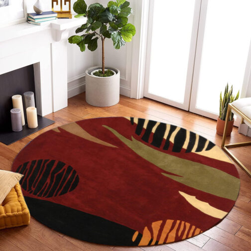 Handmade Tufted Rugs, Premium Quality Round Wool Rug for Living Room RR34 - Image 3