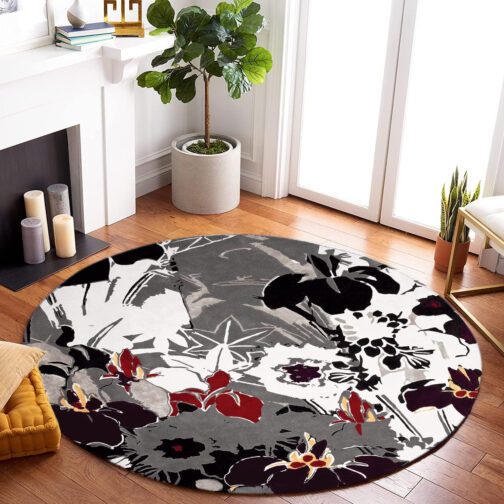 Handmade Tufted Rugs, Premium Quality Round Wool Rug for Living Room RR38 - Image 2