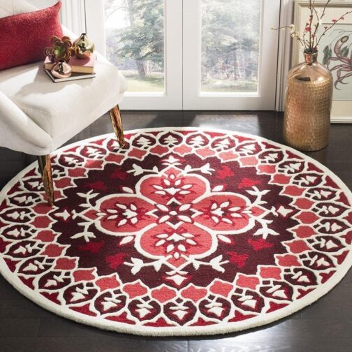 Handmade Tufted Rugs, Premium Quality Round Wool Rug for Living Room RR22 - Image 2