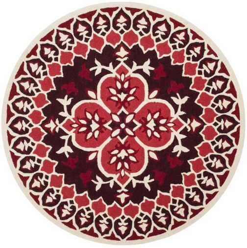 Handmade Tufted Rugs, Premium Quality Round Wool Rug for Living Room RR22