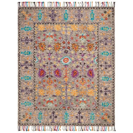 Handmade Tufted Rugs, Premium Quality Floral Wool Rug for Living Room CT05-1