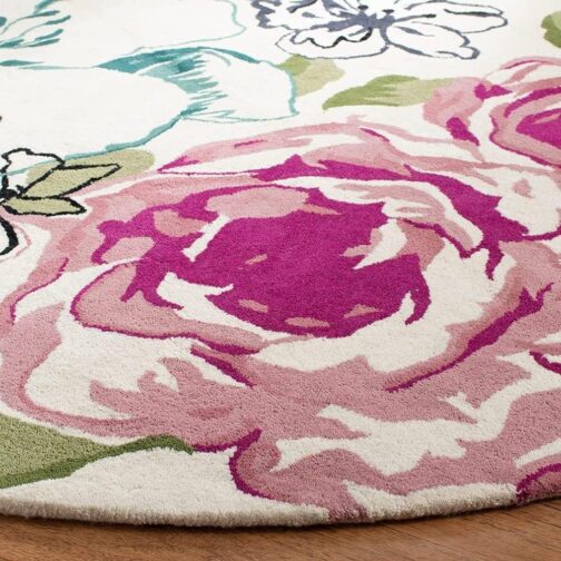 Handmade Tufted Rugs, Premium Quality Round Wool Rug for Living Room RR18 - Image 3